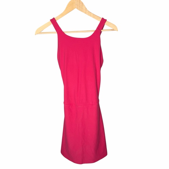 NWT Alo Yoga Alosoft Backspin Dress - Pink Summer Crush - Picture 3 of 12